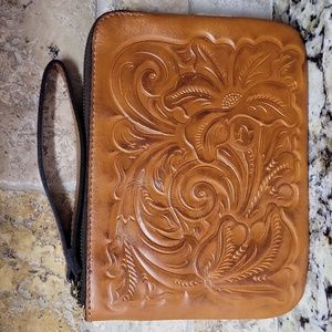 Patricia Nash Tooled Cassini Wristlet